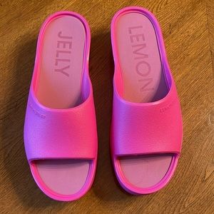 NEW - Lemon Jelly Plaform Sandals